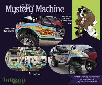 Mystery Machine Golf Cart Design