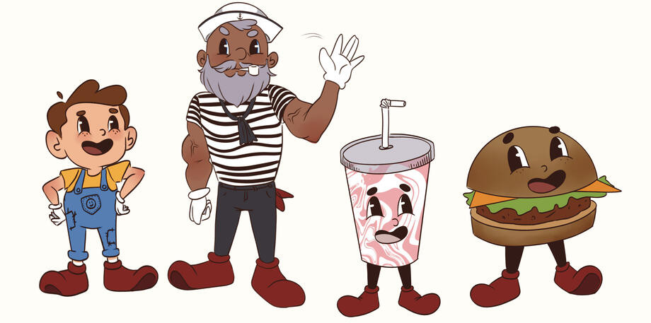 Concept for Food Truck Mascots